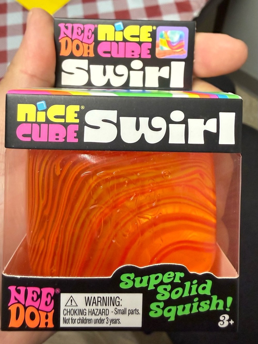 🧡❤️ RARE Nice Cube Swirl Super Solid Squish – Orange